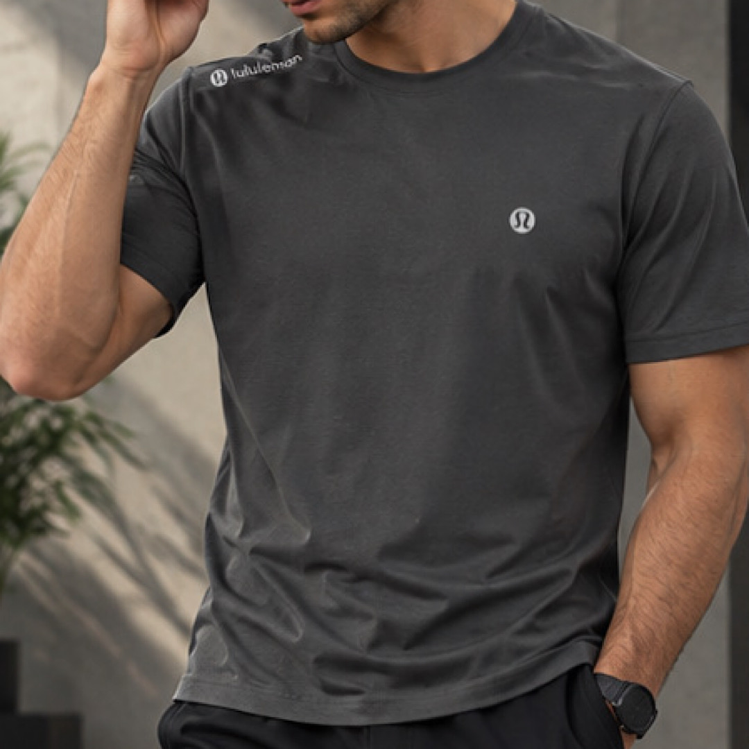 تی شرت مردانه لیزری lululemon مدادی
