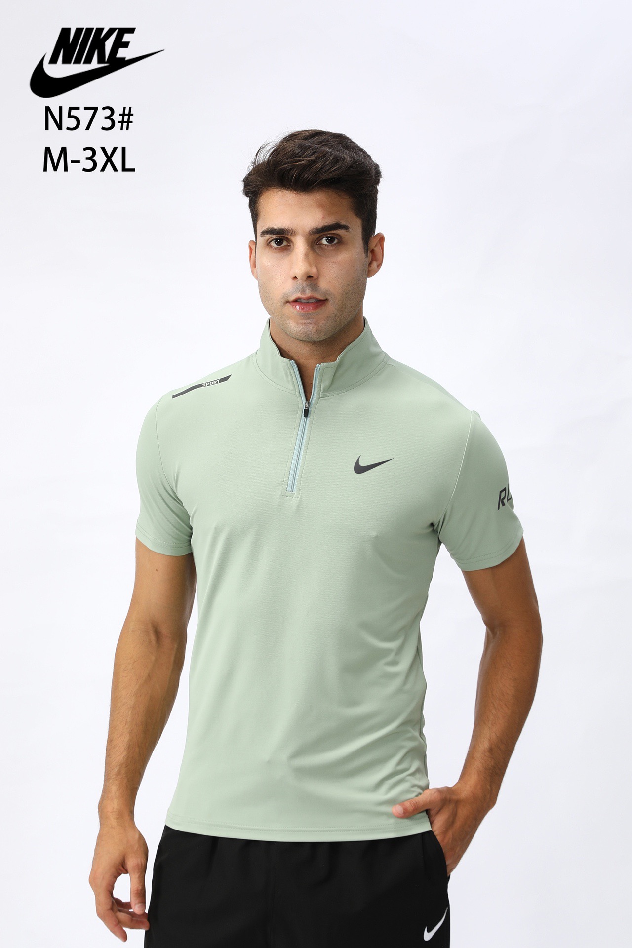 تی شرت نیم زیپ نایک