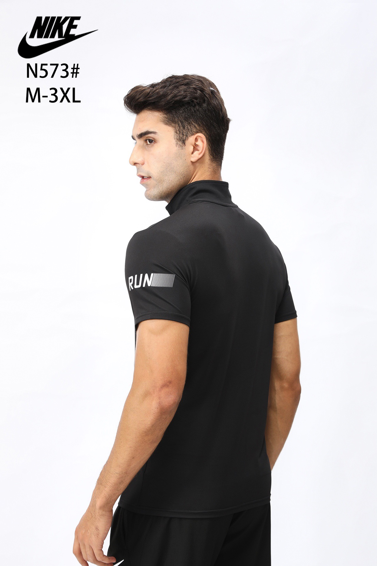 تی شرت نیم زیپ نایک مردانه