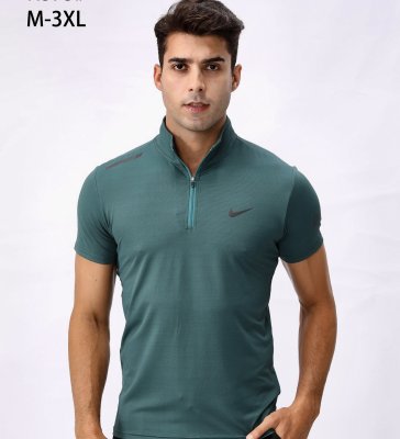 آستین کوتاه نیم زیپ نایک 573