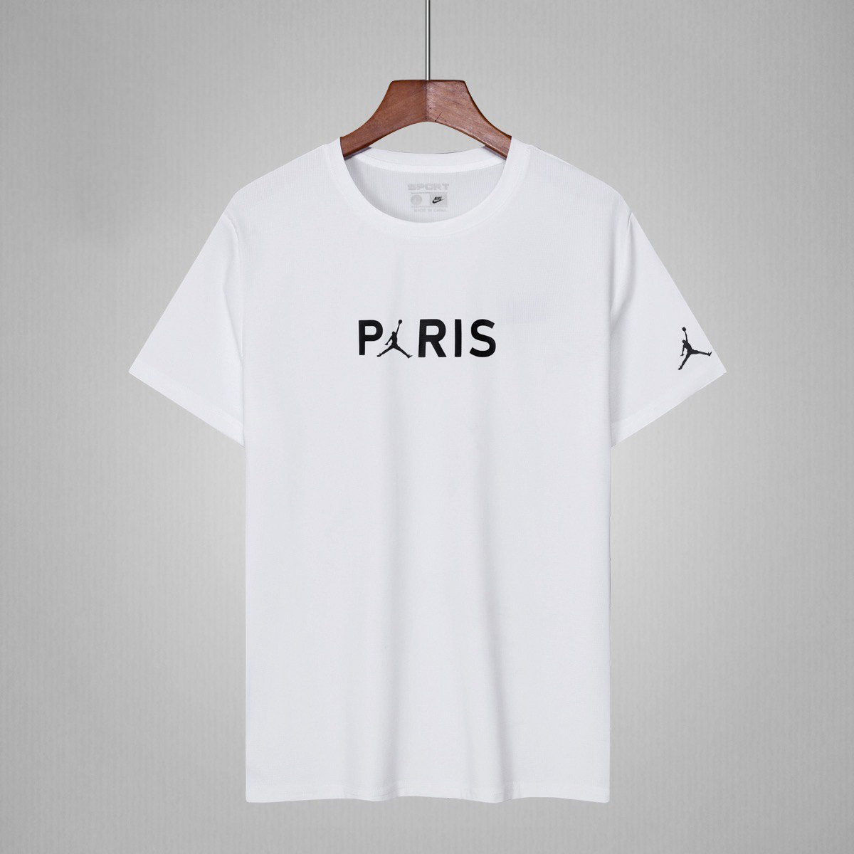 تی شرت ورزشی جردن رنگ سفید تنفسی