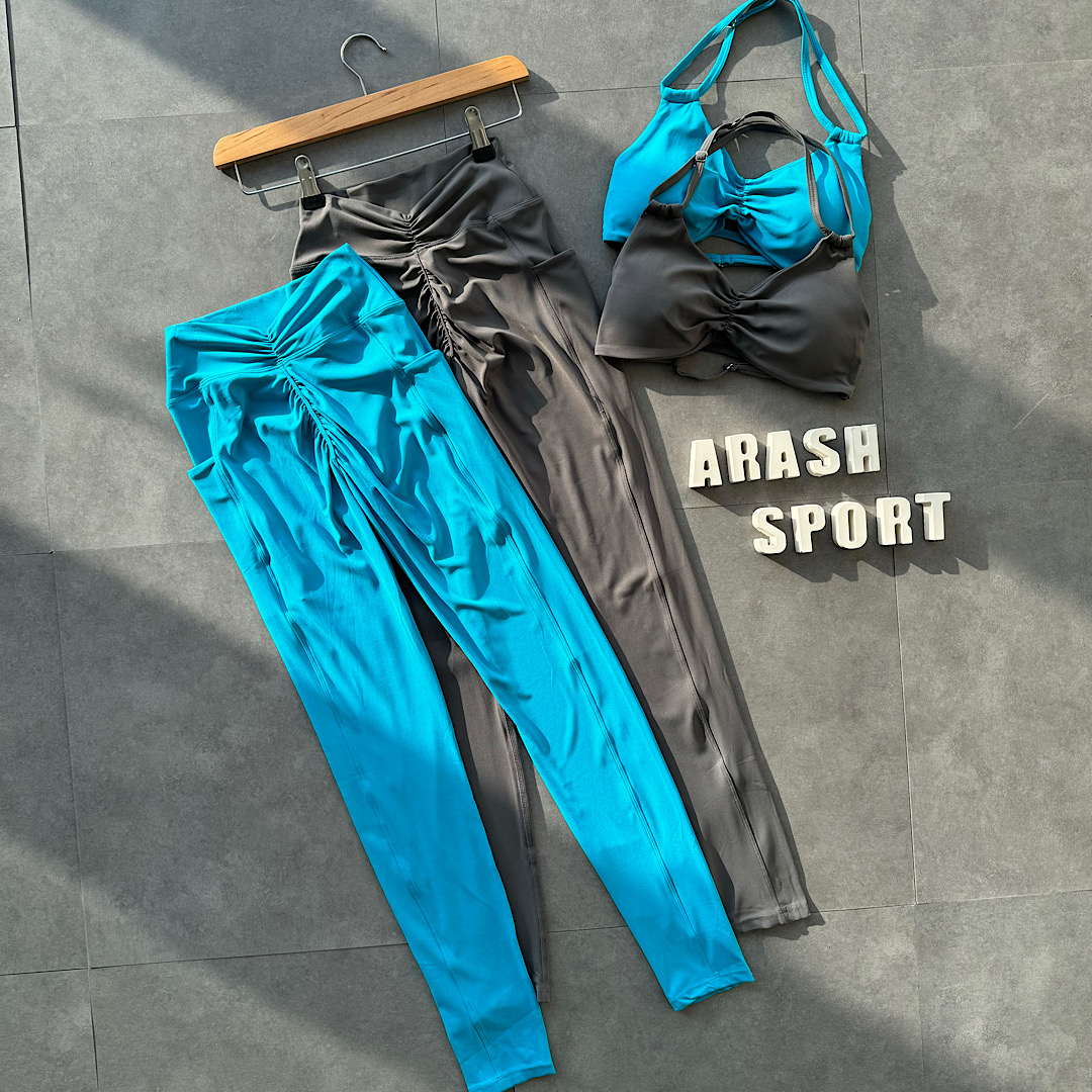 ست نیم تنه و لگ (رنگ طوسی ،آبی)