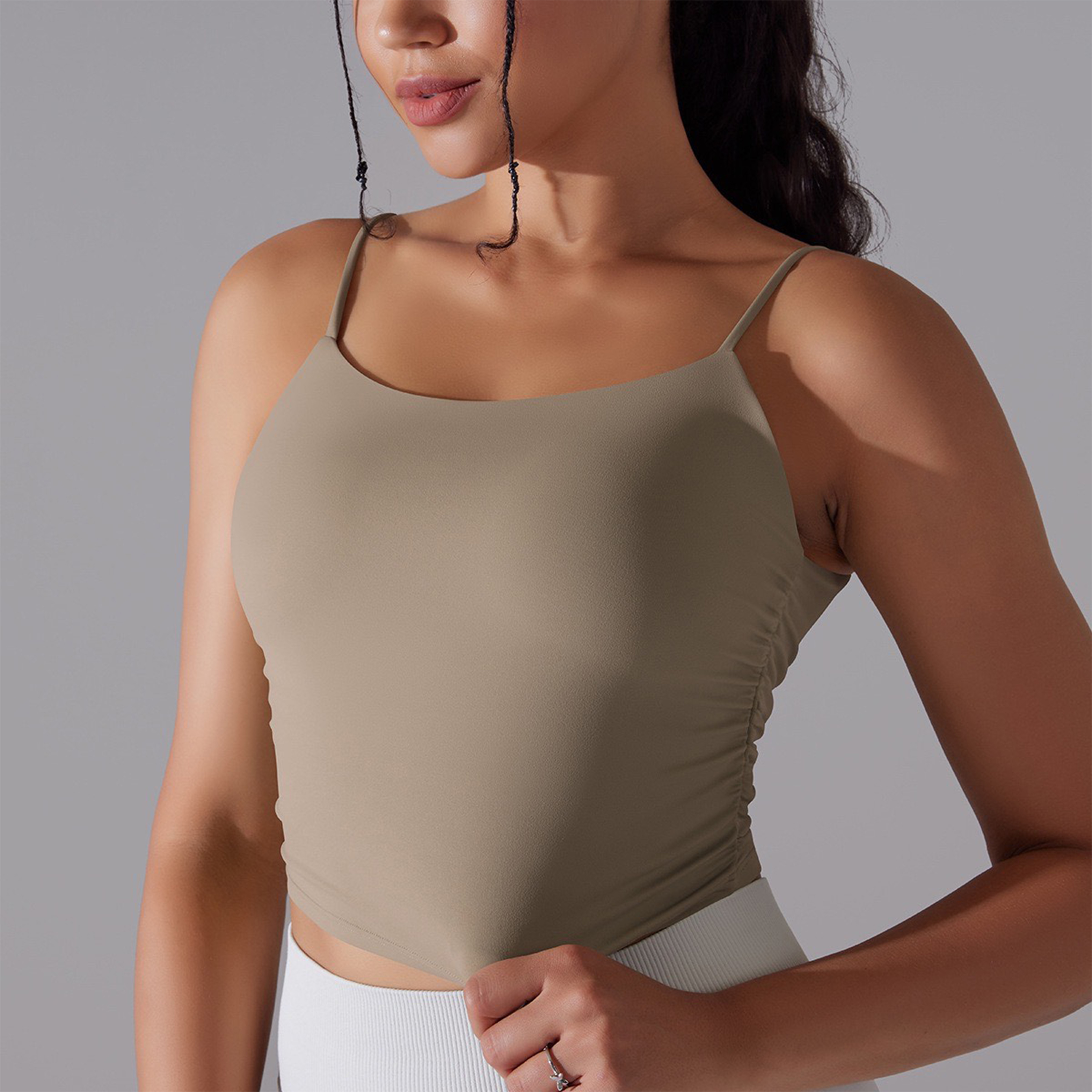 نیم تنه تاپی شکلاتی