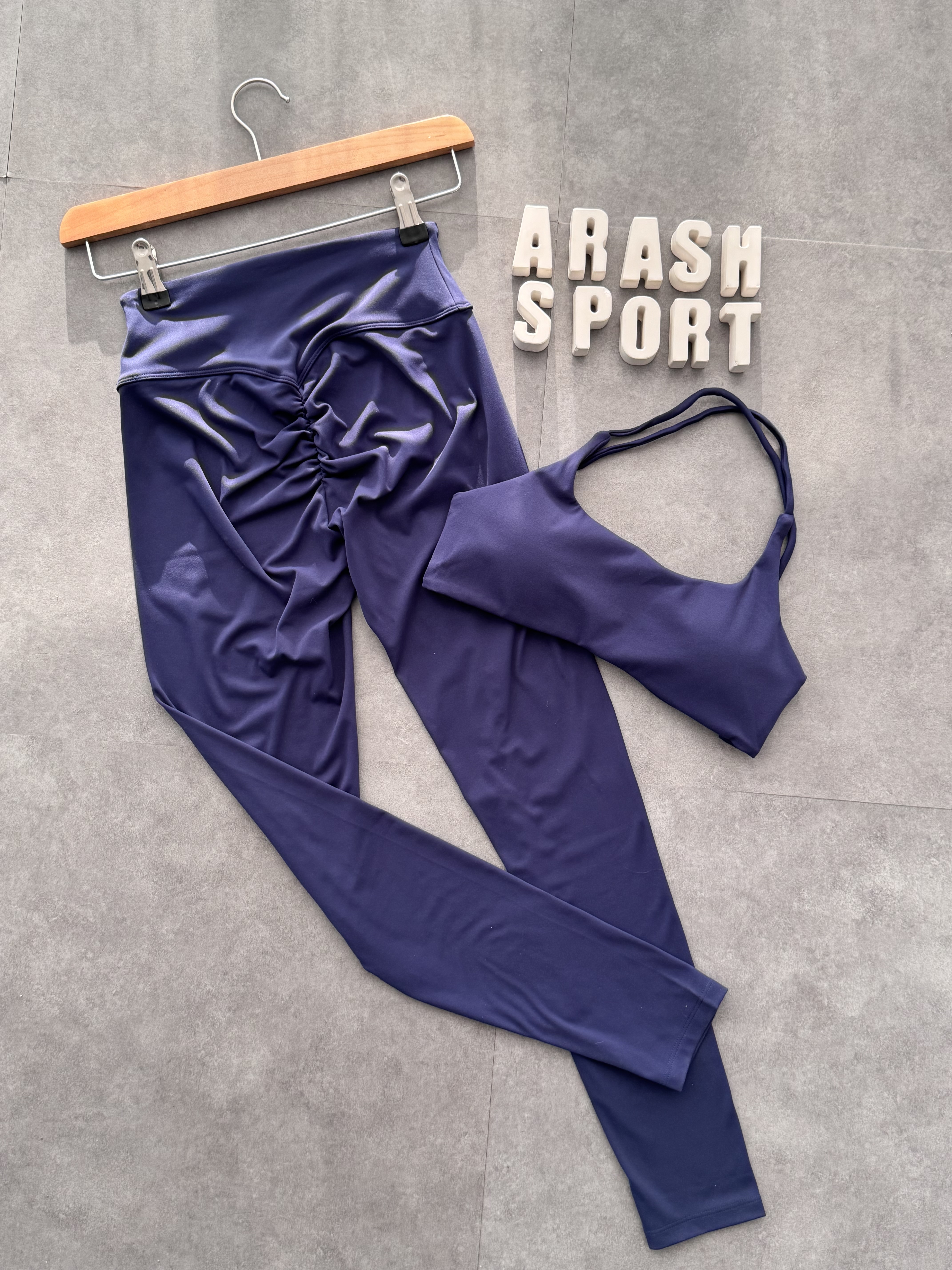 ست نیم تنه و لگ پشت چین دار سرمه ای