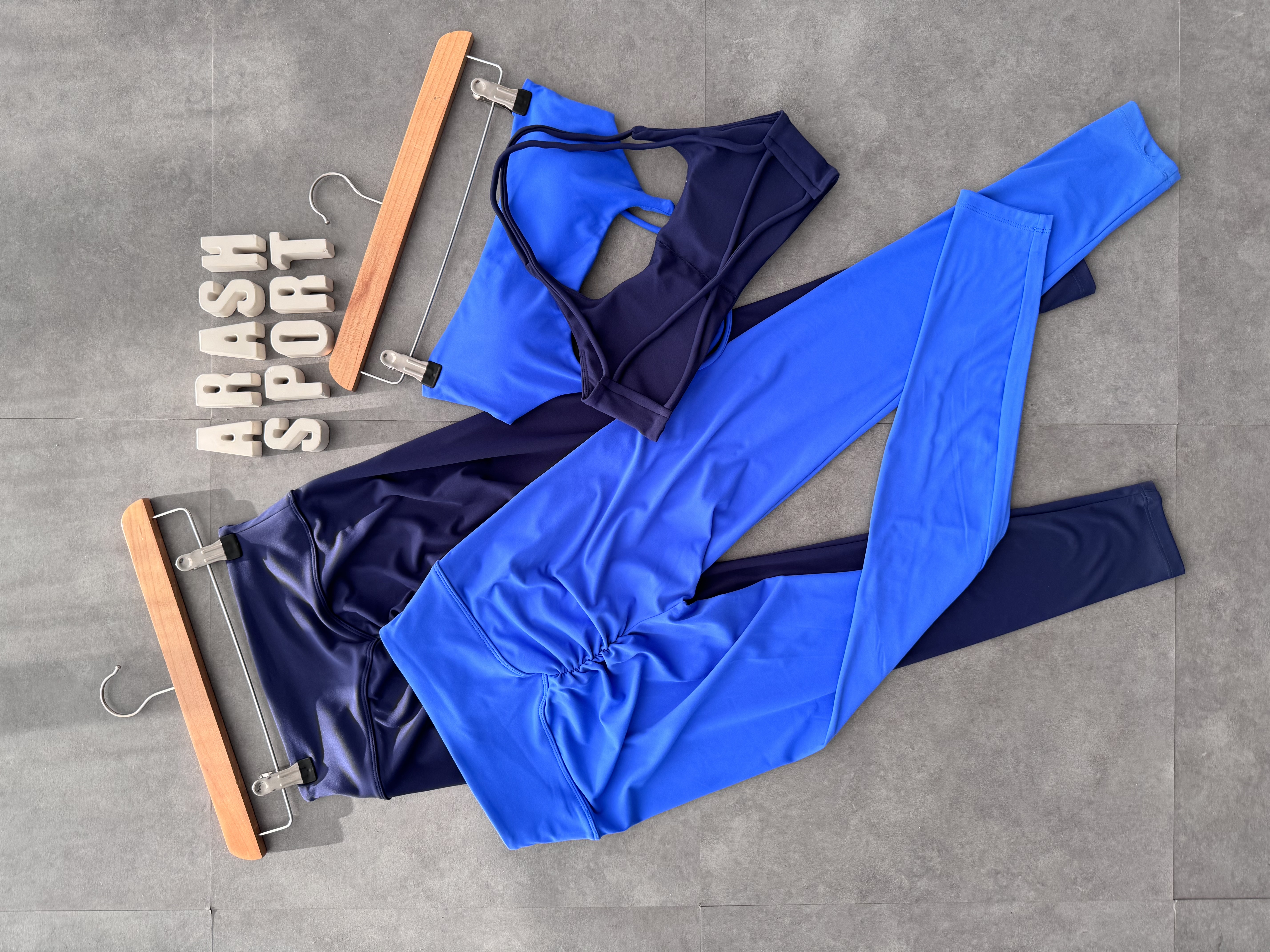 ست نیم تنه و لگ باشگاه سرمه ای و آبی