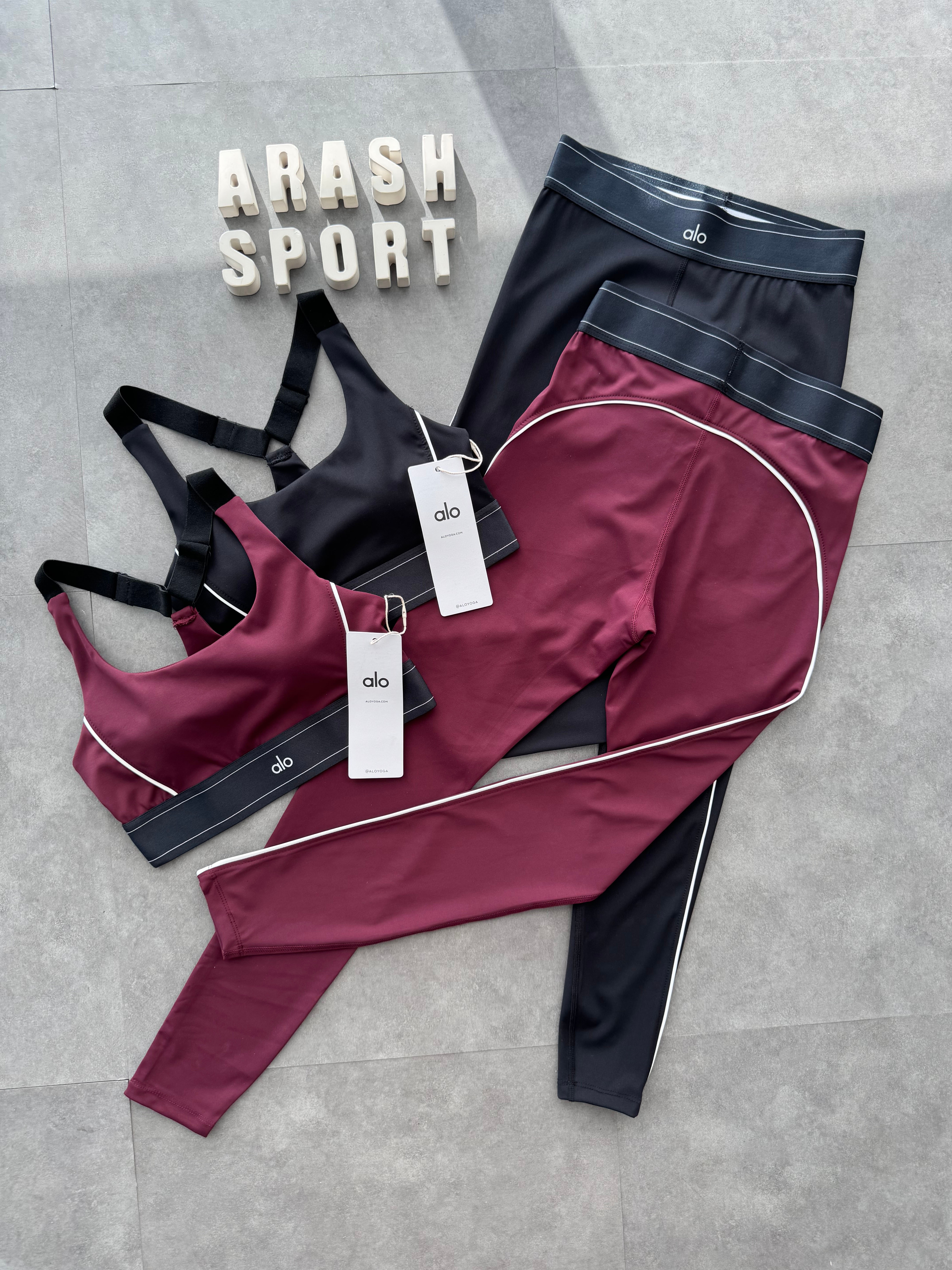 ست نیم تنه و لگ زرشکی