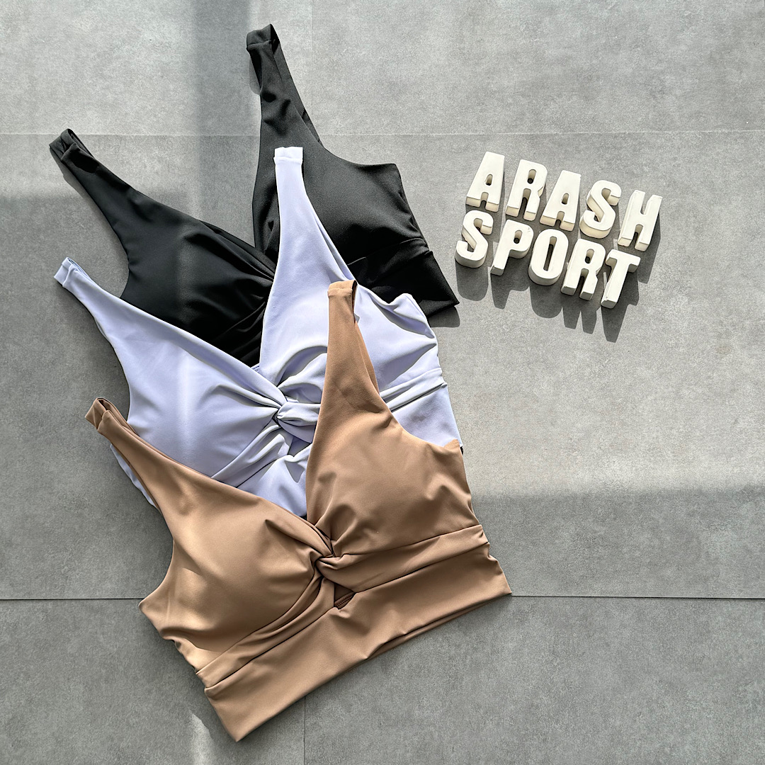 نیم تنه گره ای ( رنگ مشکی ، یاسی ، قهوه ای )