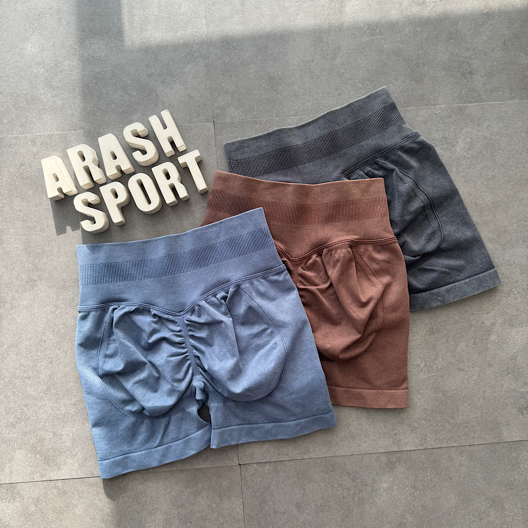 شورتک زنانه ورزشی سنگشور ابی/قهوه ای/ ذغالی