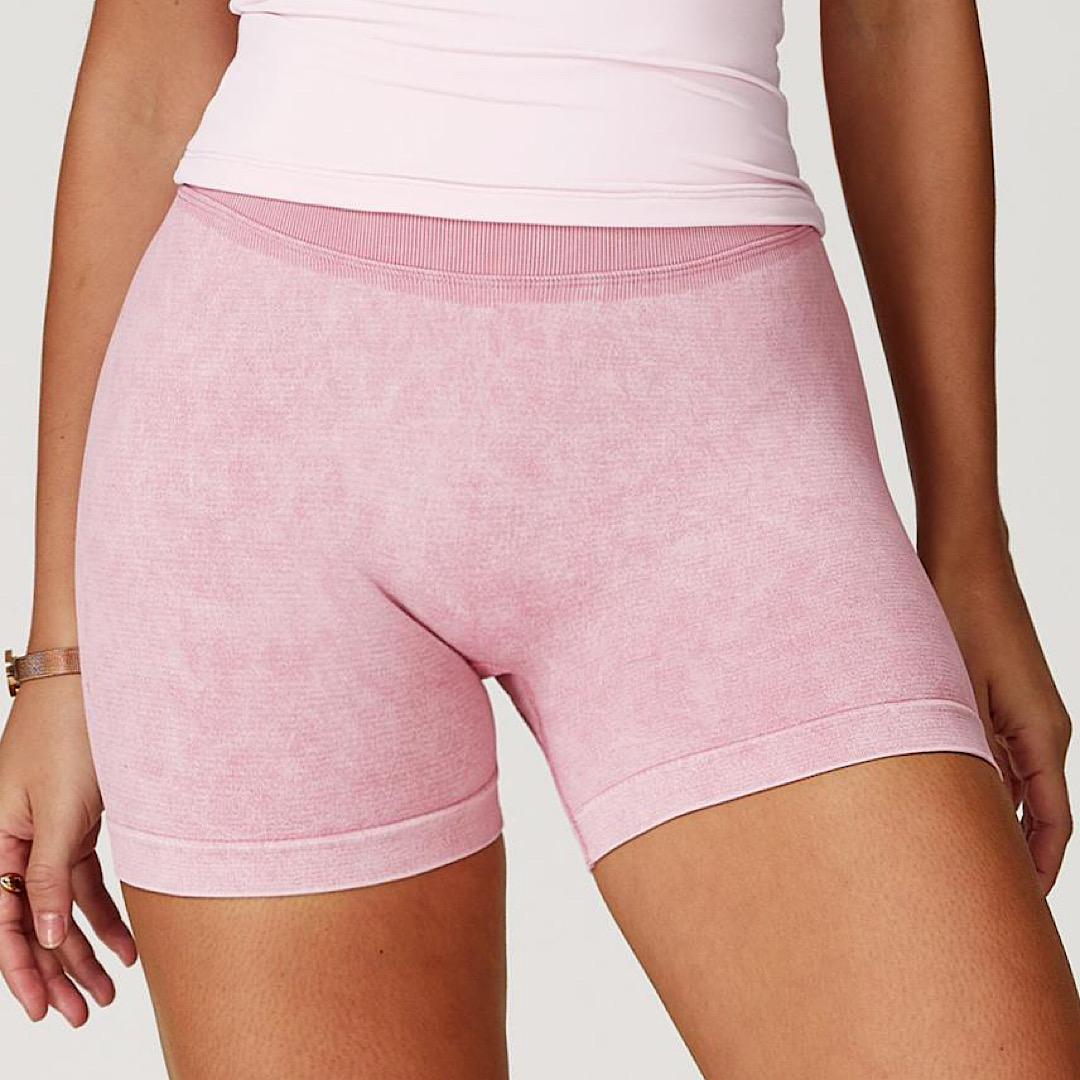 بایکر زنانه ورزشی صورتی سنگشور