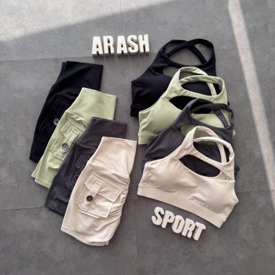 ست نیم تنه و شورتک کارگو 59520