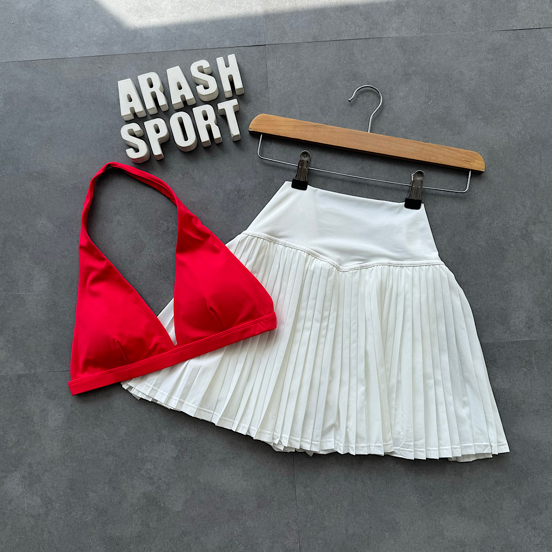 دامن تنیسی سفید دخترانه