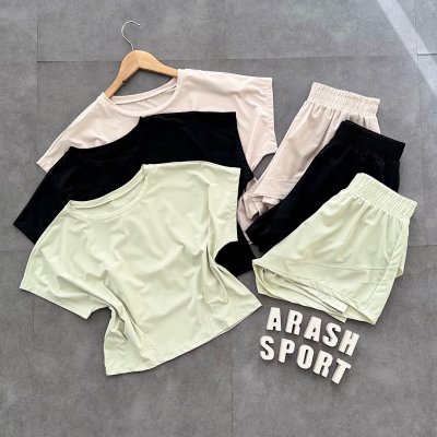 ست کراپ آستین کوتاه و شورتک 036ــ043