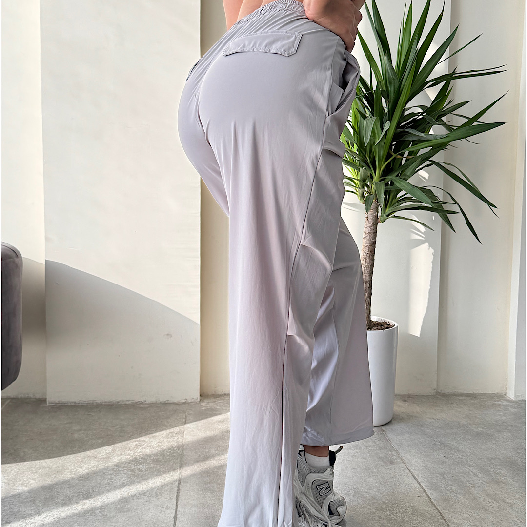 شلوار بگ زنانه طوسی