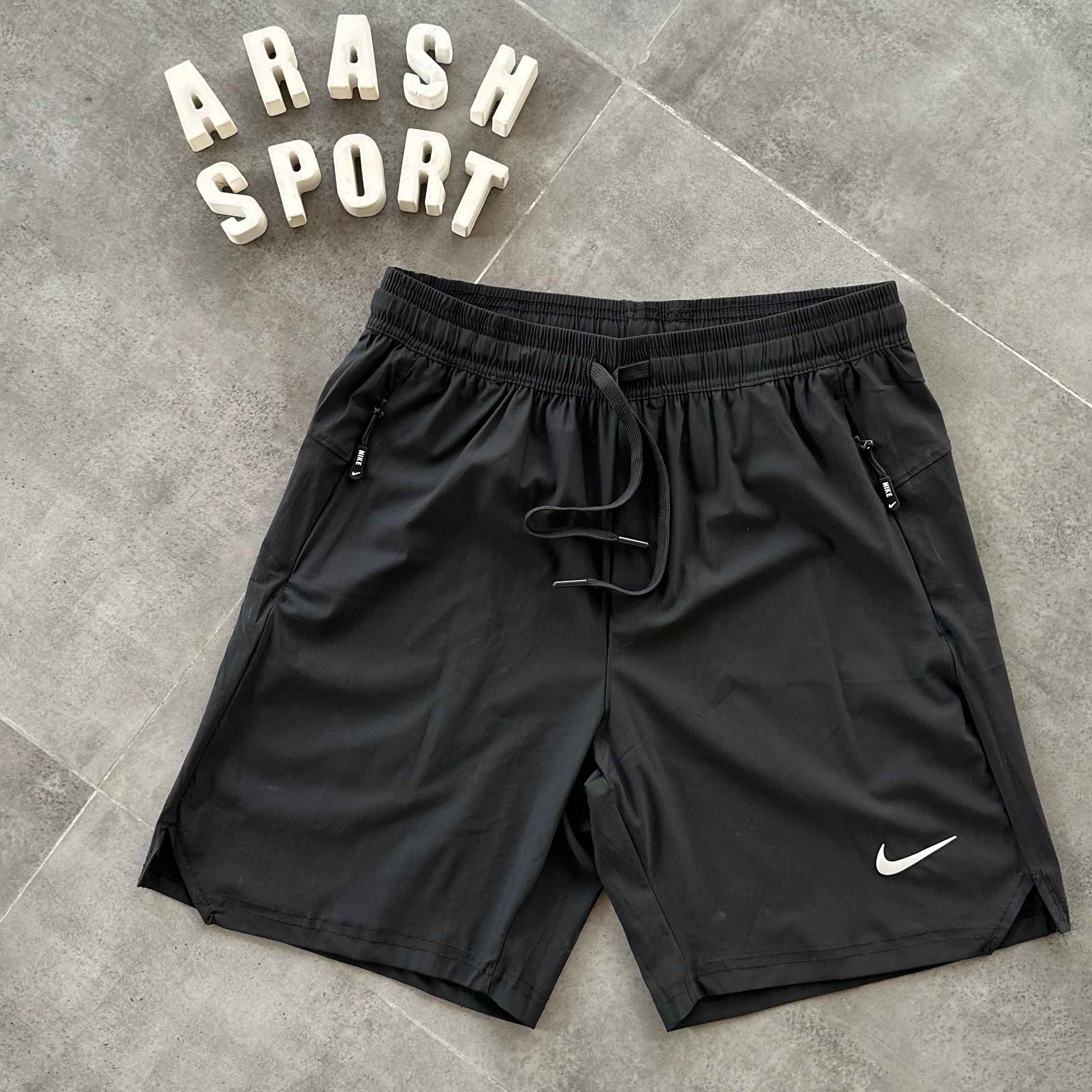 شلوارک بدنسازی مشکی مردانه