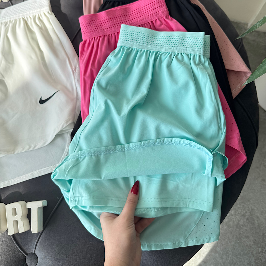 شلوارک کشاله دار زنانه فیروزه ای