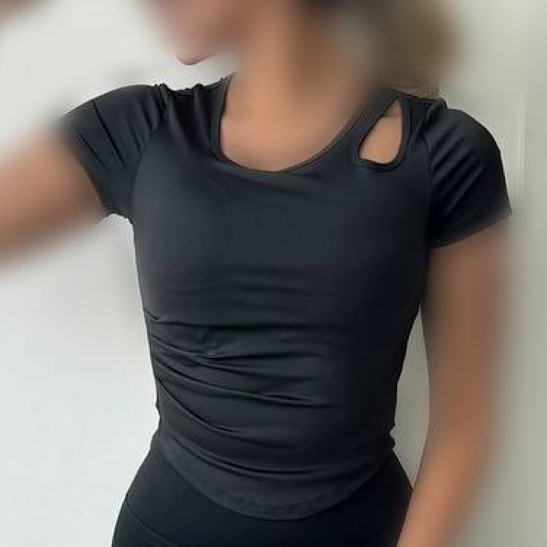 کراپ زنانه مشکی