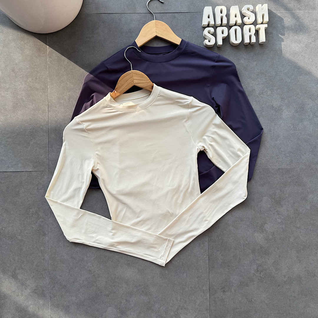 کراپ آستین بلند کرم