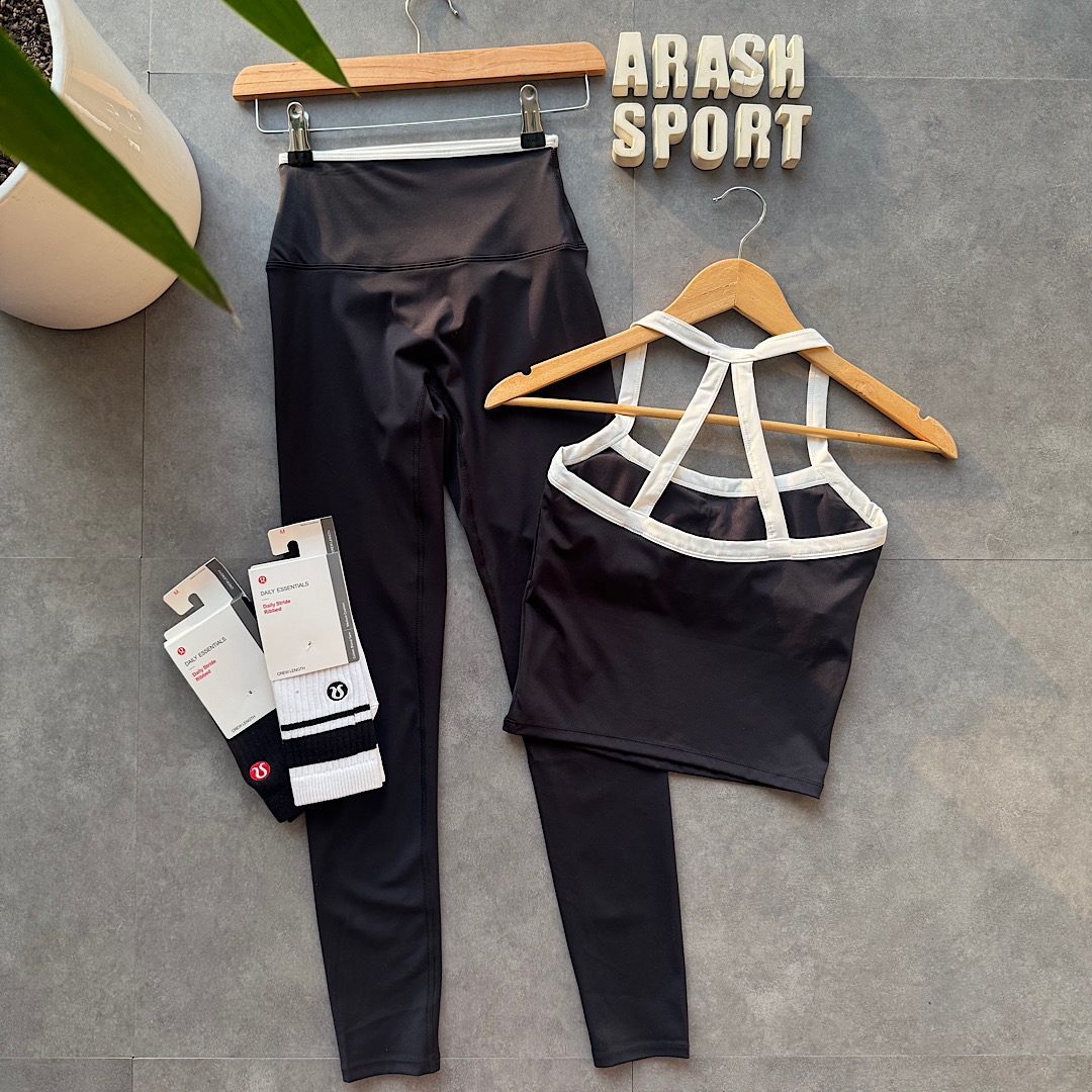 ست نیم تنه و لگ تاپی مشکی