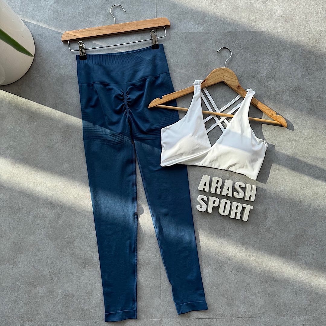 لگ سیم لس پشت چین دار سورمه ای