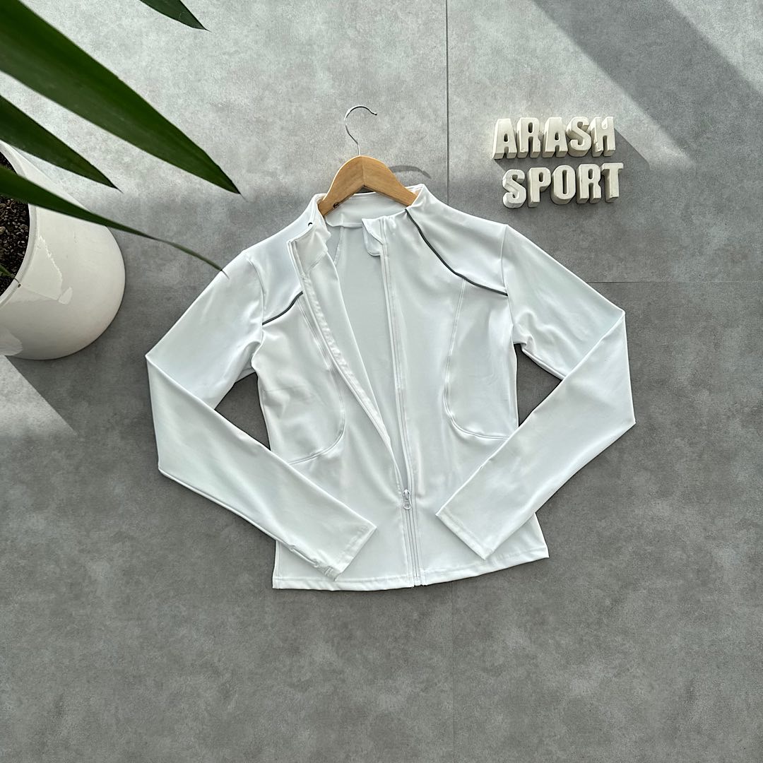 سویشرت دخترانه سفید شبرنگ 