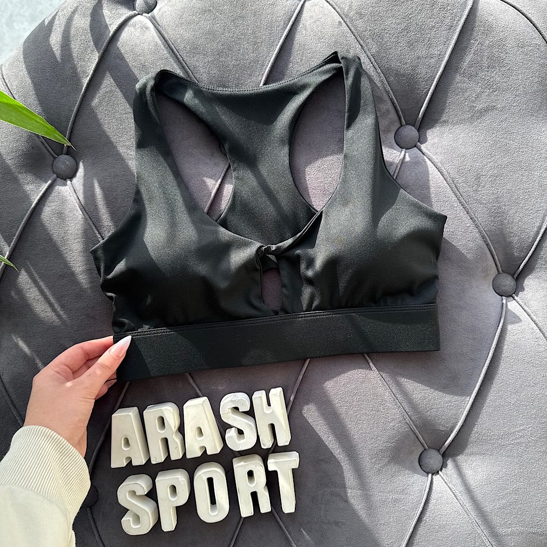 نیم تنه غزندار گره ای مشکی سفت و محکم 